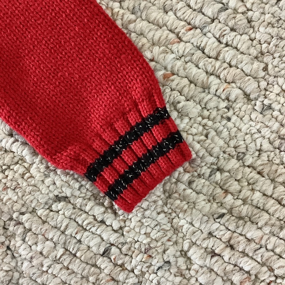 EPIC THREADS Girl’s Plaid/Sequined Heart Sweater Size-S - Picture 7 of 9